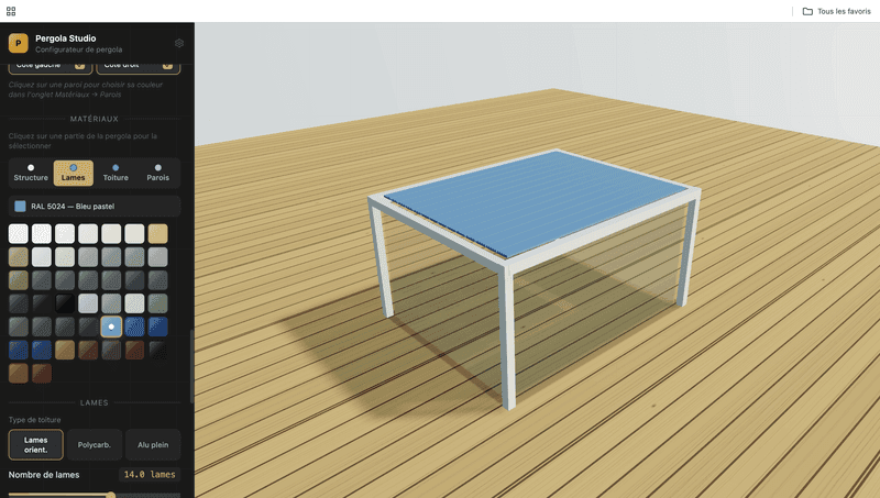 Aperçu de Pergola Studio